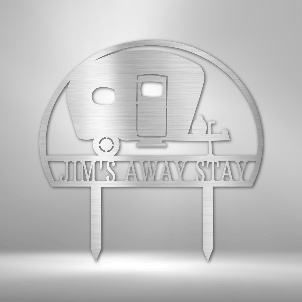 Personalized Camper Yard Monogram - Steel Sign