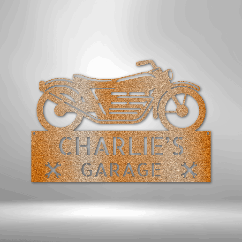 Motorcycle Adventure Monogram - Steel Sign