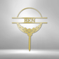 Golf Ball Monogram - Steel Sign