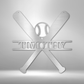 Batter Up Baseball - Custom Metal Sign