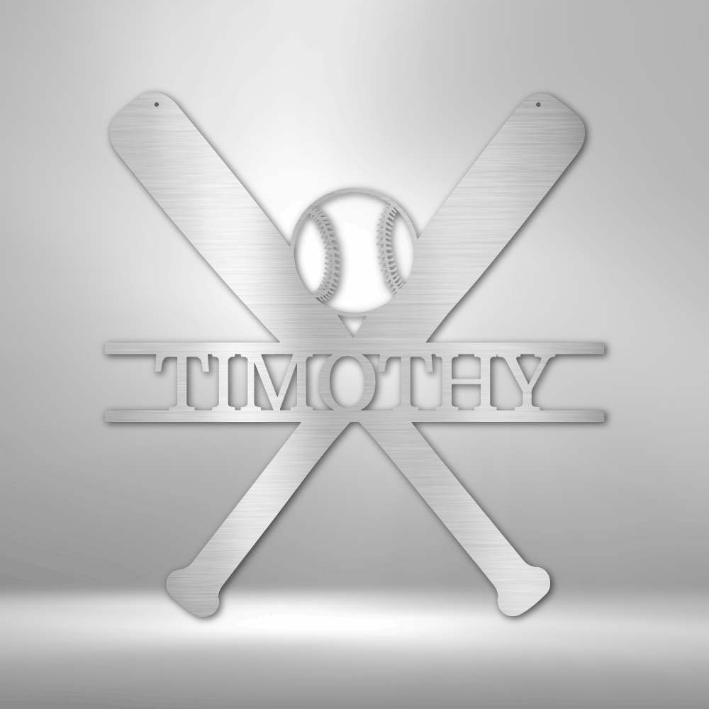Batter Up Baseball - Custom Metal Sign