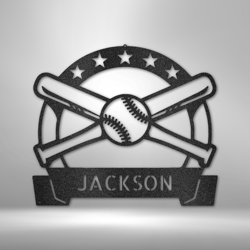 Play Baseball - Custom Metal Sign