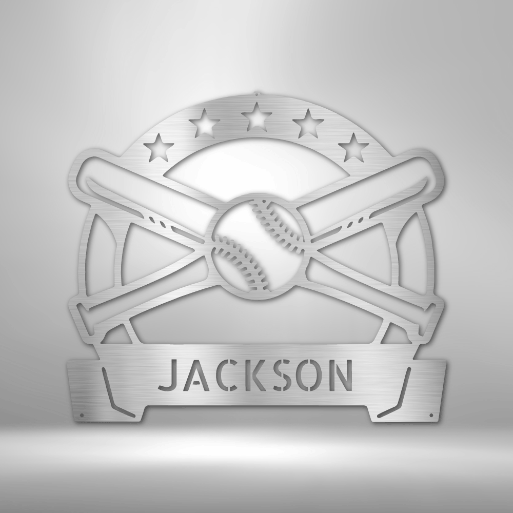 Play Baseball - Custom Metal Sign