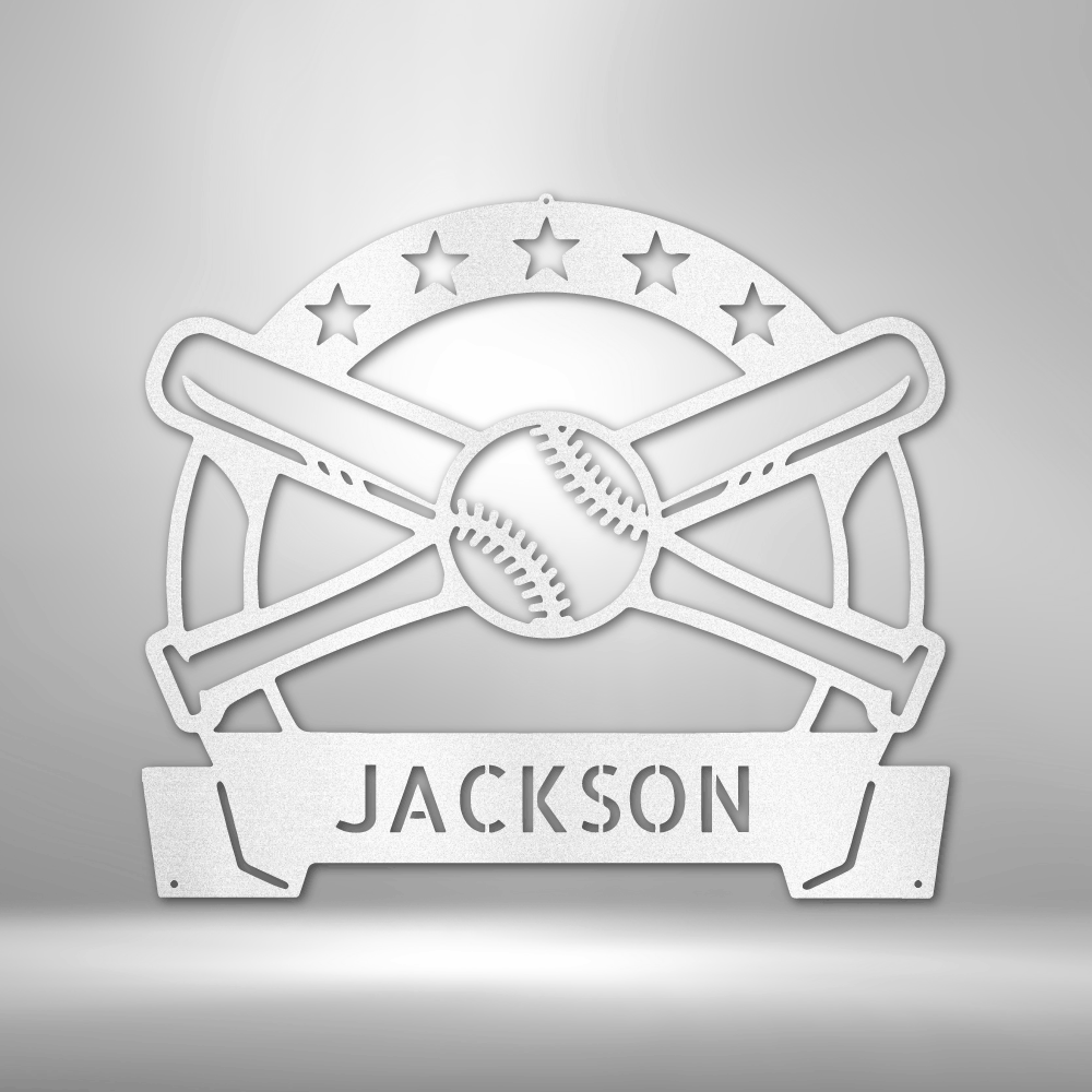 Play Baseball - Custom Metal Sign