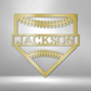 Personal Baseball Home Base - Custom Metal Sign